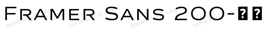 Framer Sans 200字体转换